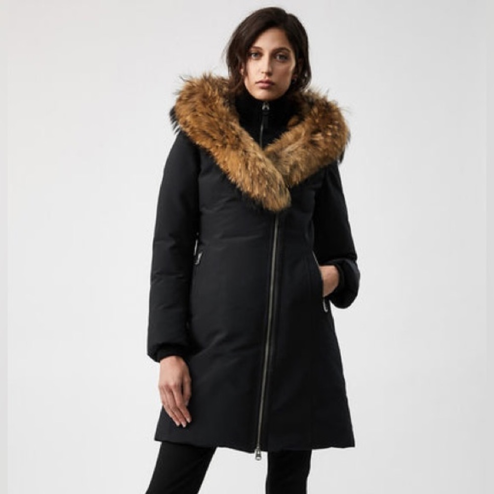 MACKAGE Trish Down Coat with Natural Fur Winter Puffer
